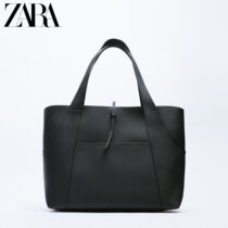 ZARA new womens bag Black large capacity practical tote bag 16135810040