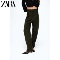ZARA early autumn new womens high waist trousers 02761264505