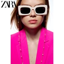 ZARA spring new womens clothing artificial pearl masks and glasses hanging chain 4736041303