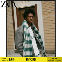 ZARA Winter Mens Plaid Scarf 03920326500