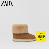 ZARA Discount Season] Children's Shoes Baby with Velvet Lined Toddler Snow Boots 16123830105