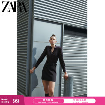 ZARA Autumn Winter New Women with belt mini skirt 08372263800