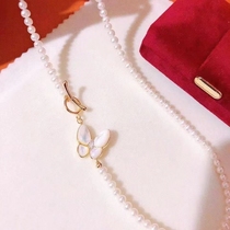 DIY Accessories Plated 18K Gold Shell Drop Oil Bow Tie Decoration OT Buckle Pearl Jade Necklace Bracelet Buckle Snap