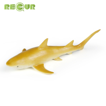 Reproduce RECUR lemon shark toy soft rubber childrens simulation sea world animal model plastic shark creature