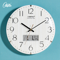Kangba Wall Clock Living Room Clock Creative Simple Nordic Fashion Personality Home Clock Wall Watch Modern Quartz Clock