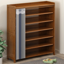 Shoe cabinet Household door large capacity storage entrance cabinet Solid wood locker Simple modern shoe rack economical
