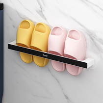 Toilet Home Wall-mounted wall-free Dormitory Drain for towels Towels Rack Bathroom Slippers Rack Shoes shelf