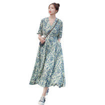 BIG CODE FAT MM SUMMER DRESS 2022 NEW WOMENS DRESS Light Cooked Breeder Breeze with dress and dress Fab-style tea for a long dress