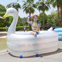 Noo O baby children inflatable swimming pool family cute ocean ball pool large adult paddling pool padded home