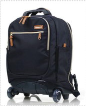 wheelpak pull rod student schoolbag handmade Ridge backpack shoulder bag