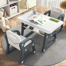 Childrens table and chair set baby table chair set early education toys writing table kindergarten learning desk