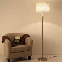 Simple modern vertical table lamp bedroom bedside floor lamp living room cable remote control dimming LED floor lamp