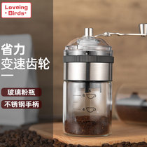 Creative hand mill coffee machine home small manual bean grinder stainless steel hand coffee bean grinder with scale
