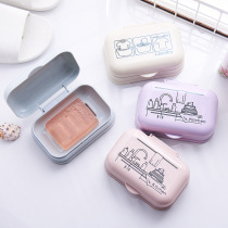 Simple toilet soap box creative drain soap soap box soap dish Nordic plastic soap holder soap tray