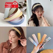 Hair Hoop Female Han Tie S Anti Slip Briefing Net Red Little Fresh Hair Stirrup Wash Face Hairpin Head Hoop Broadside Female Korean version