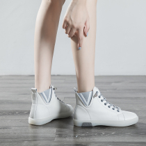2021 autumn and winter new tai chi shoes female high top tai chi shoes leather morning exercise shoes beef tendon bottom exercise shoes cowhide