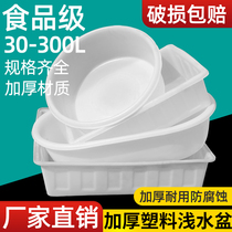 Plastic basin Oval shallow basin beef tendon water tank rectangular breeding special bath extra large thick durable
