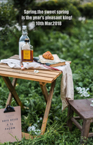 Retro old solid wood folding chair English picnic table chair gourmet photography country old chair