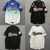 Europe and the United States L hip hop baseball uniform hip-hop large version lovers) half sleeve cardigan fit the costume class uniform-music of the tide