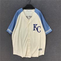 Contrast baseball uniform T-shirt summer new Korean letter embroidery short sleeve Street hiphop hip hop Jersey men and women tide