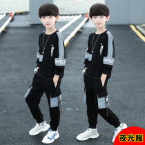 Childrens clothes boys spring clothing casual suit 2022 new boys CUHK child spring and autumn season Korean version of the sports tide