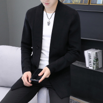Korean version of the trend cloak fashion brand Youth coat spring autumn coat 2021 New cardigan windbreaker mens long style