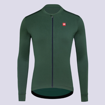 Autumn Winter Peacock Green Vegetarian Color Series Grip Suede Warm Men And Women New Road Mountain Bike Long Sleeve Riding Suit