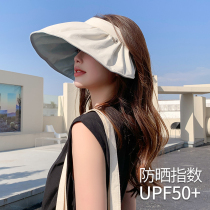 Hot Air 2022 Summer New Shell Cap Lady Anti UV Sun Protection Air Top Hat Shading Hair Hoop Dual-use Cap
