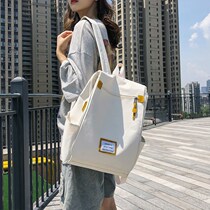 Schoolbag college students backpack bag simple shoulder bag female computer class Wild 2021 New Girls