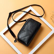 Bag Middle-aged female 2021 new mother bag Joker shoulder crossbody elderly mobile phone coin wallet mother-in-law small bag