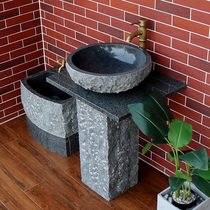 Outdoor basin stone sink basin basin upright basin outdoor integrated washbasin stone basin