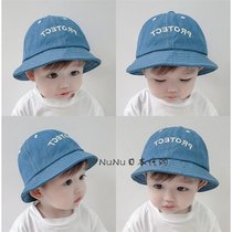 Japanese baby hat boy autumn fishermans hat fashion personality wild wild cute childrens basin hat tide