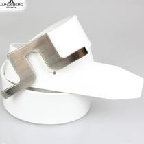 Golf belt mens white JL Korean version tide leather casual versatile pants with professional golf sports belt for women