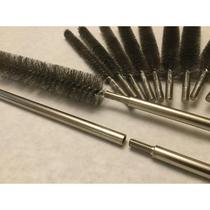 Extended stainless steel wire pipe brush inner hole grinding and polishing m6 screw with tooth link rod spot deep hole derusting