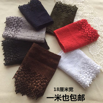 Multi-color thick widened embroidery water soluble milk silk hollow lace skirt hem blue black clothing foot accessories