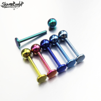 shinma 1 2MM G23 pure titanium titanium alloy internal thread lip nail ear bone nail ear nail piercing jewelry