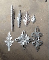 Wrought iron stamping flower leaf iron door fence fencing accessories