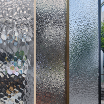 Press Art Glass screen partition wall waterripple ultra-white stone streakwater cubic Changhong steel light luxury process