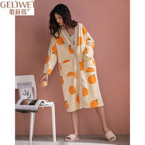 Pajamas Womens Autumn Winter Coral Suede Sleeping Robes Long-Thickened Warm Flannel home Clothing Winter sexy bathrobes