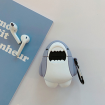Cute personality shark airpods pro protective cover silicone 2 3 generation Apple wireless Bluetooth earphone case fall