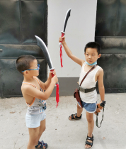 Childrens safety soft rubber Red Army knife cos sketch performance stage props toy kendo eight road unopened blade