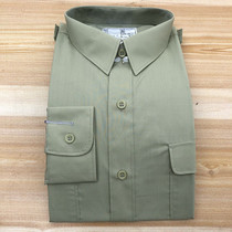 Brand new stock Old stock Long sleeves shirt in the right Shirt Bean Green Summer Thin Lining Clothes Old Aged Casual Wear
