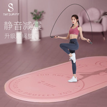 Rope skipping mat shock absorption and sound insulation home floor mute thickened indoor non-slip yoga odorless sports jumping mat