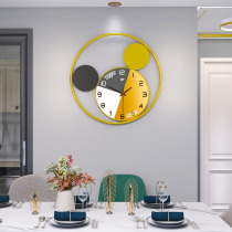 Modern light luxury decorative wall clock living room household fashion Nordic watch creative simple clock wall hanging net red hanging watch