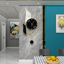 Modern simple decorative wall clock Living room household fashion watch Personality creative wall clock Nordic light luxury hanging watch