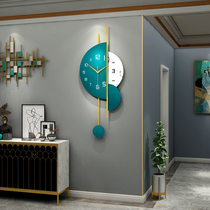 Light luxury decorative clock wall clock Living room Nordic household fashion creative personality art Simple modern clock hanging wall