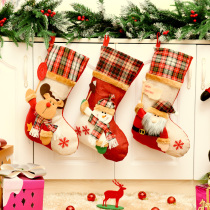 Christmas decorations Christmas socksSnowman old deer children small giftsCandy gift bag Christmas tree hanging