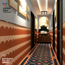 Brown Wabi-sabi abject poverty wind tile parquet garden garden floor tile Living room vintage tile Bathroom wall 150x300