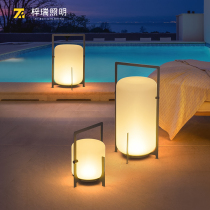 Solar Courtyard Lamp Outdoor Grass Terrace Lamp Villa Garden Lamp Balcony Decoration Ambience Light SILENT FLOOR LAMP IN SOLITUDE