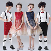 June 1st Childrens Chorus Performance Costume Girls Dance Dress Dress Host Primary School Boy Recitation Performance Costume